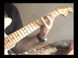 Speed guitar solo shred in Eb pentatonic heavy metal licks
